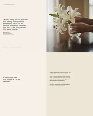Funeral Director FAQ Website Template