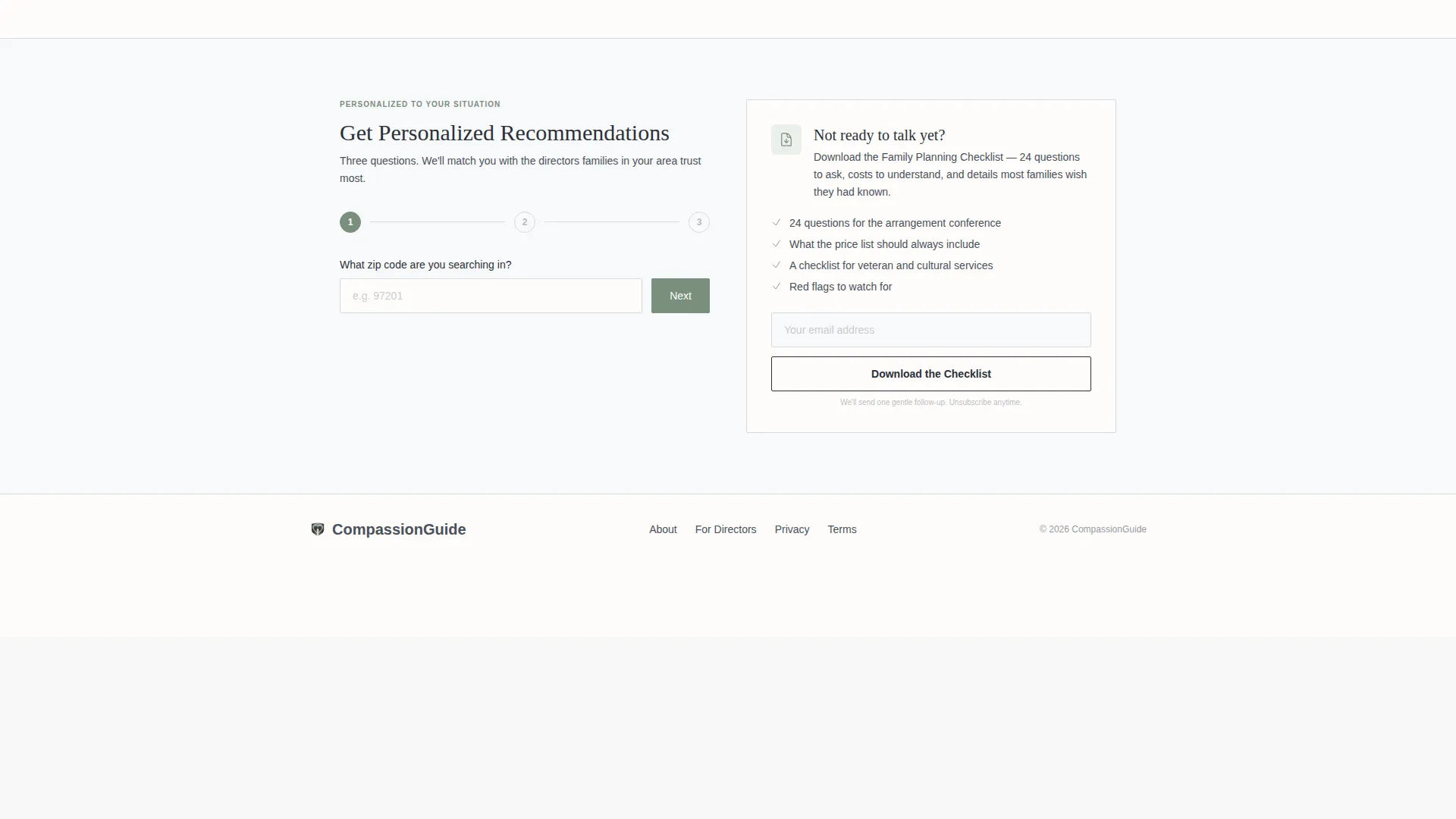 Funeral Director Reviews Website Template