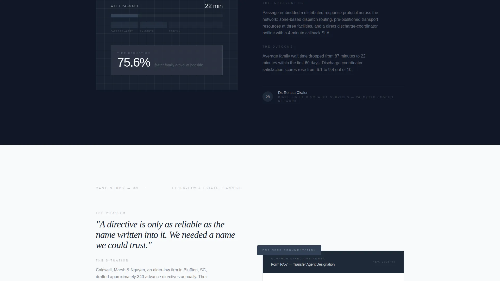 Compassionate Funeral Services Landing Page Template