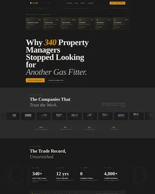 Gas Fitter Business Reviews Website Template