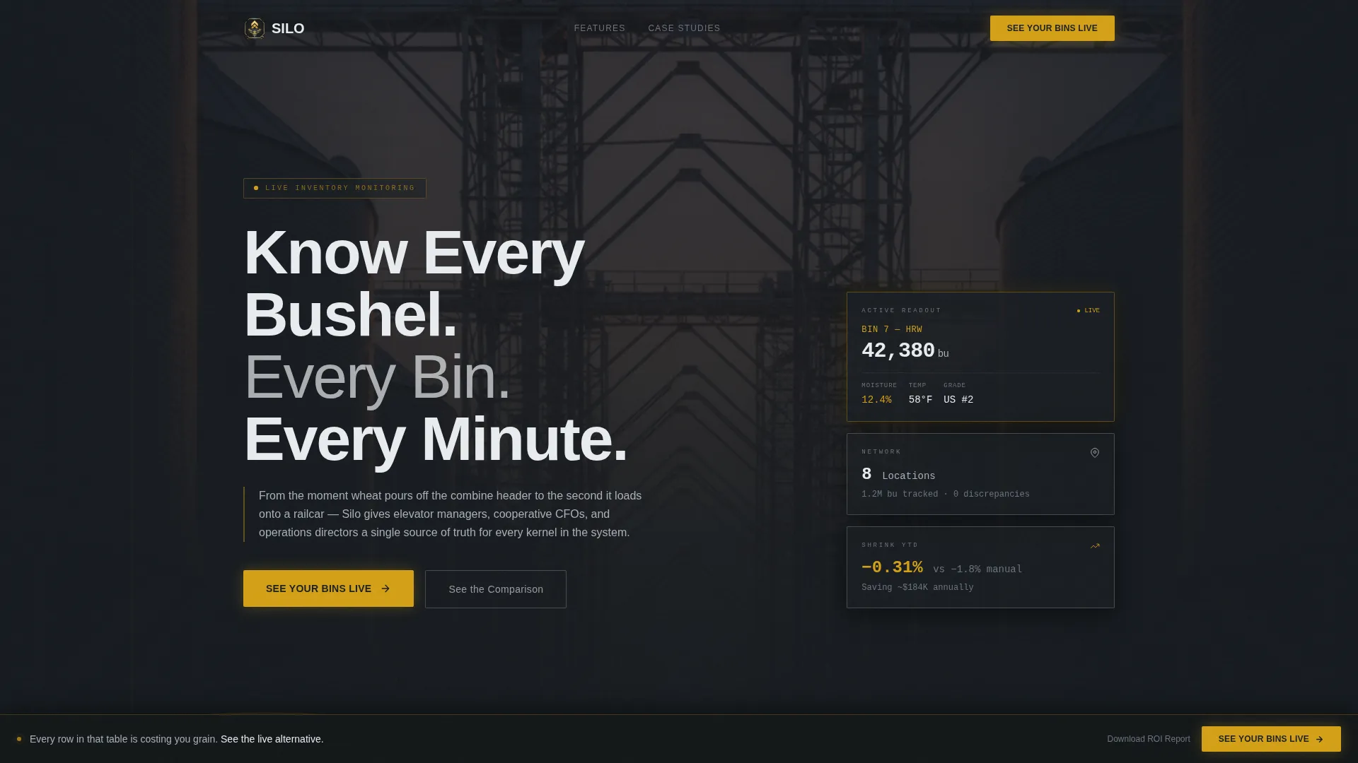 Precision Agriculture Inventory Landing Page Template