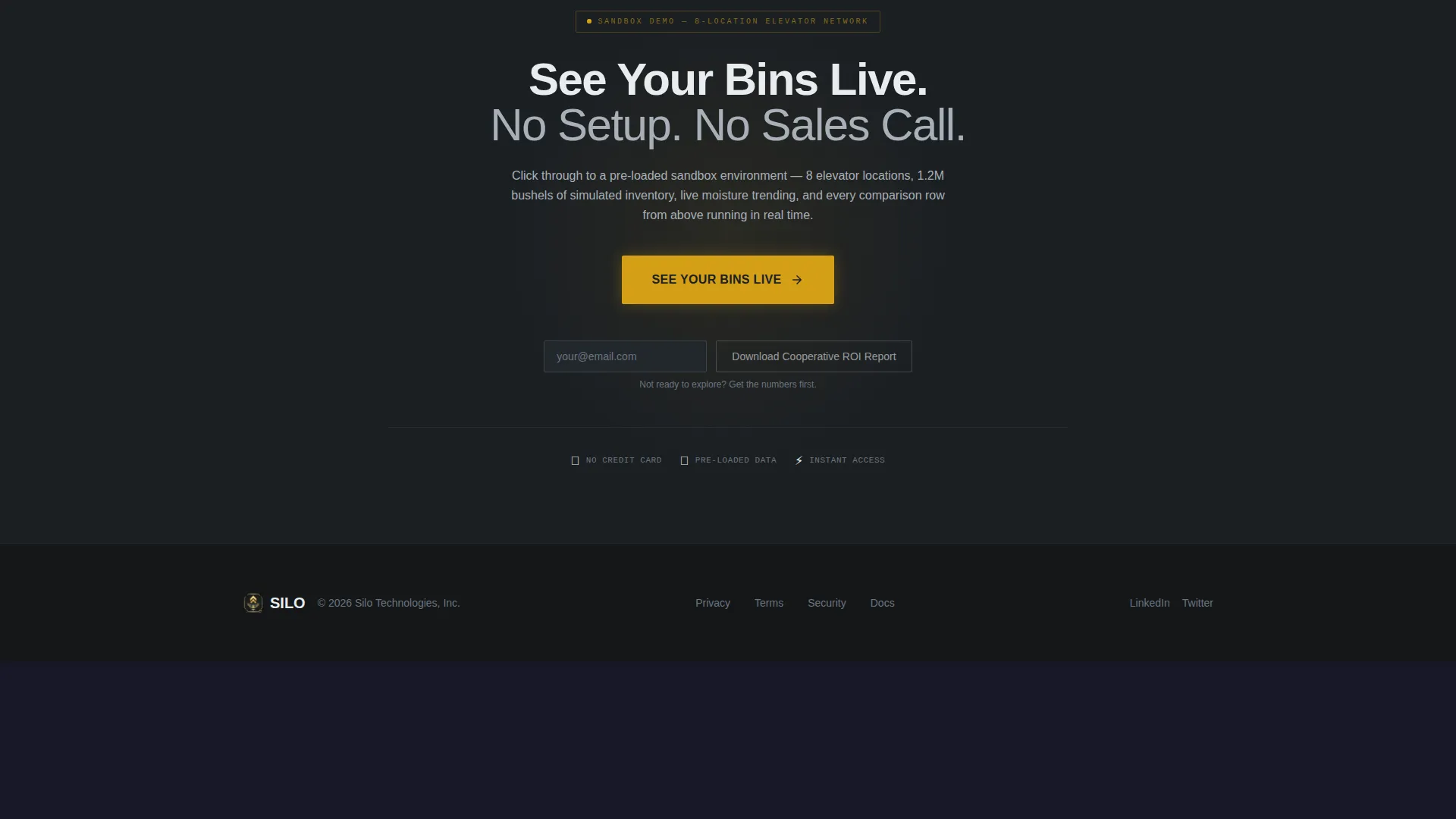 Precision Agriculture Inventory Landing Page Template
