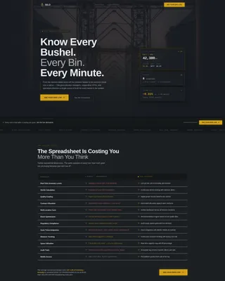 Precision Agriculture Inventory Landing Page Template