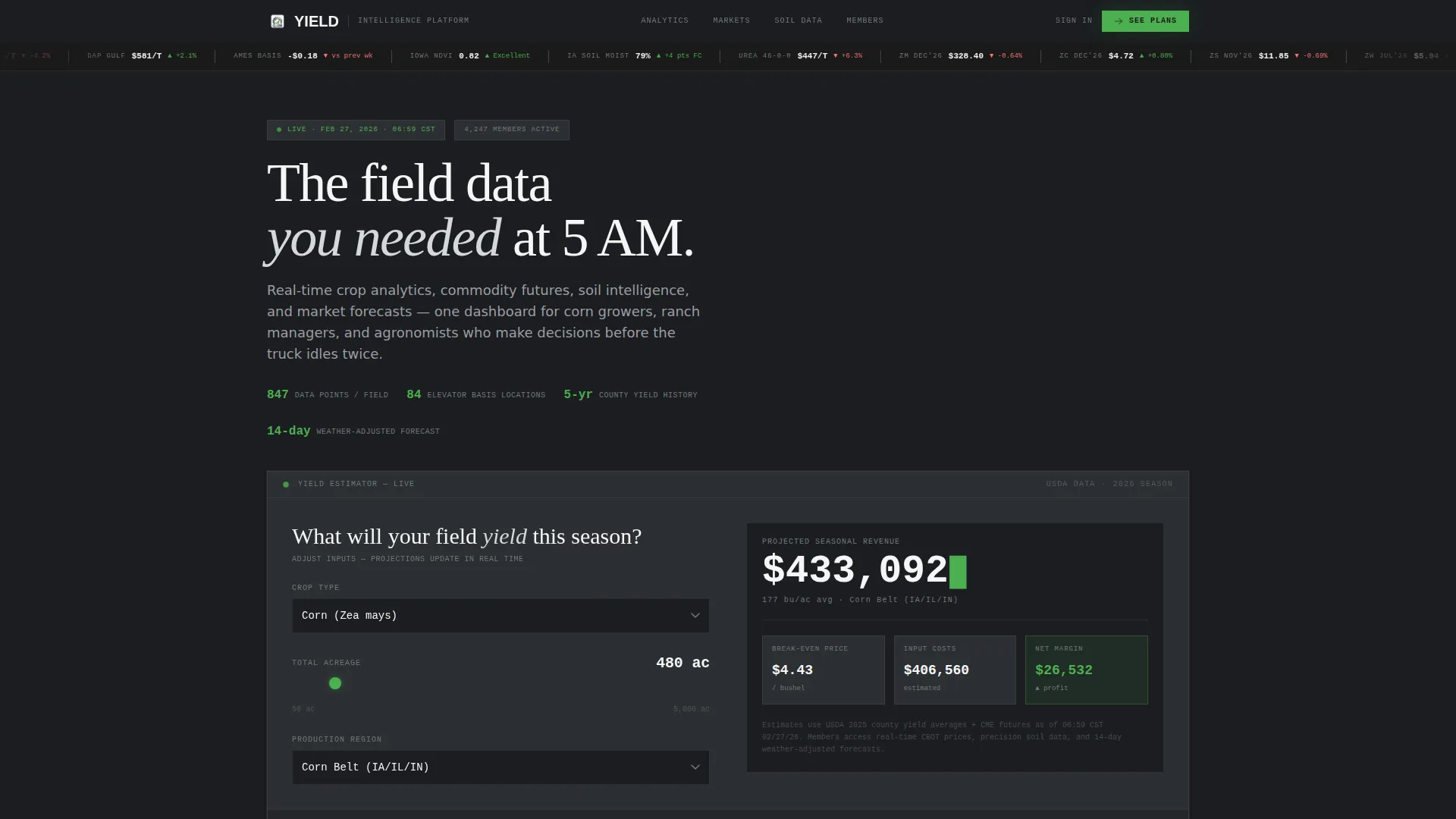Agriculture Digital Presence Pricing Website Template