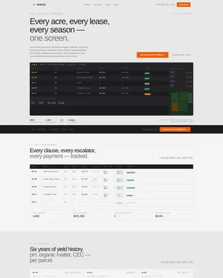 Agriculture Property Management Landing Page Template