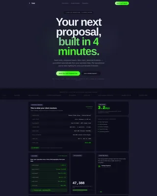 Agriculture Proposal & Quote Landing Page Template