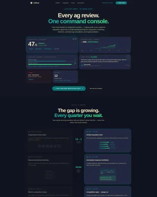 Agriculture Software & SaaS Specialist Reviews Website Template