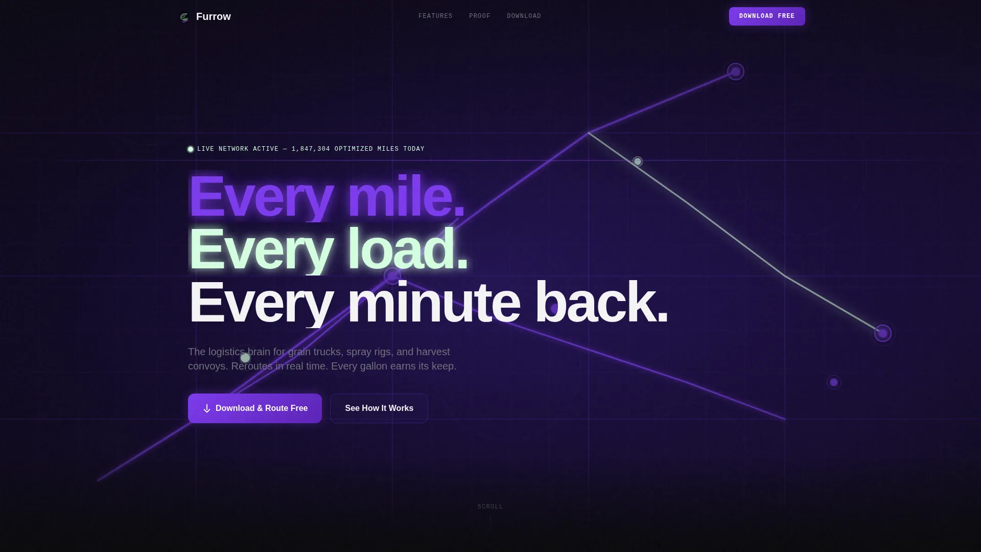 Precision Agriculture Route Optimization Landing Page