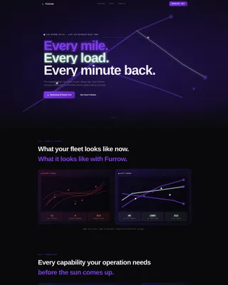 Precision Agriculture Route Optimization Landing Page
