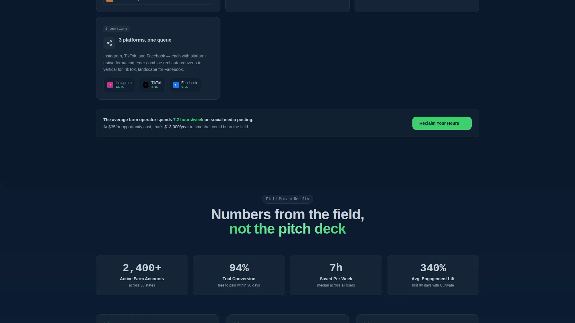 Agriculture Software Cost Calculator Website Template