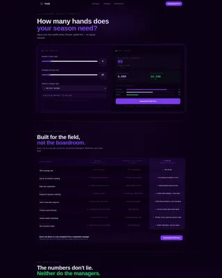 Agriculture Volunteer Management Landing Page Template