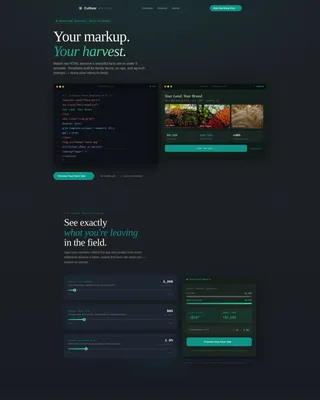 Agriculture Digital Presence Specialist Cost Calculator Website Template