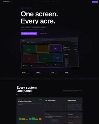 Farm Management App Landing Page Template