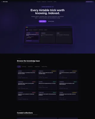 No-Code Platform Documentation Directory Website Template