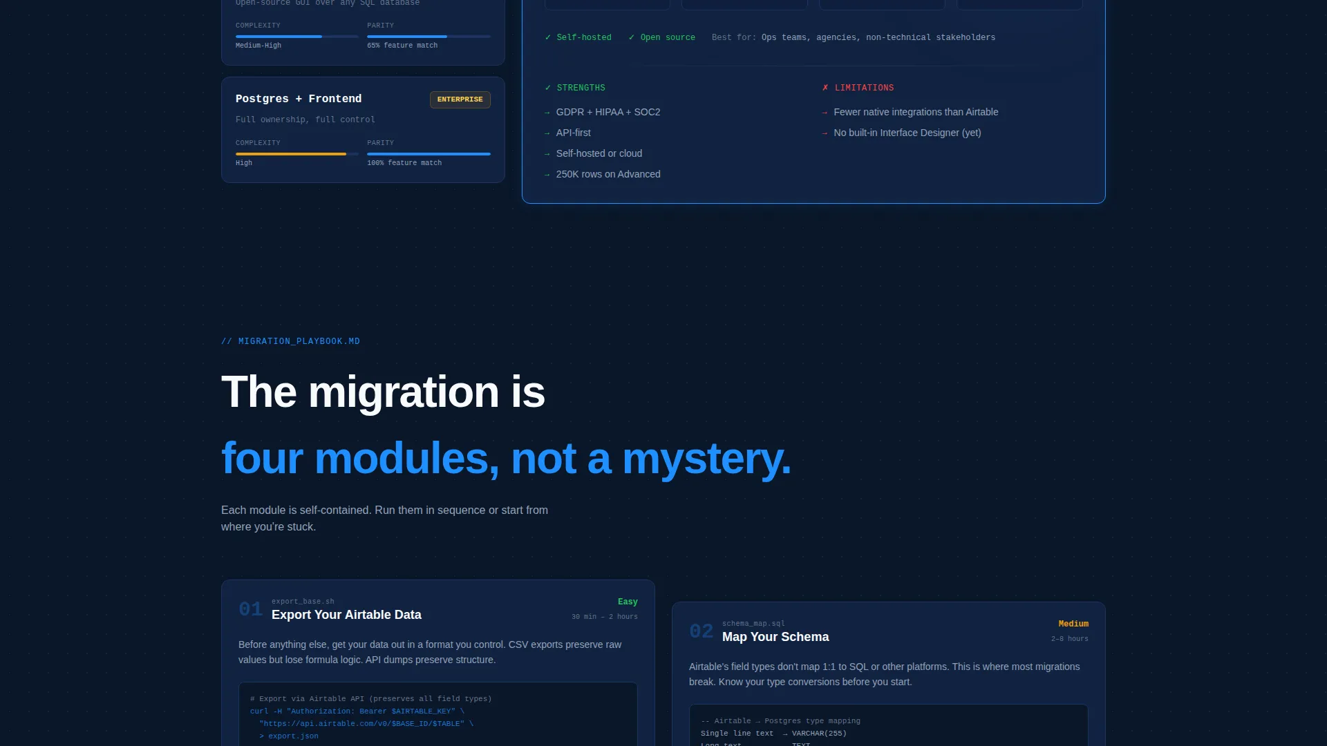 No-Code Platform Documentation Cost Calculator Website Template