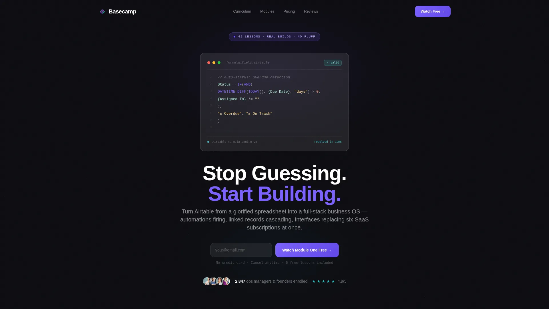 No-Code Platform Documentation Advanced Professional Website Template