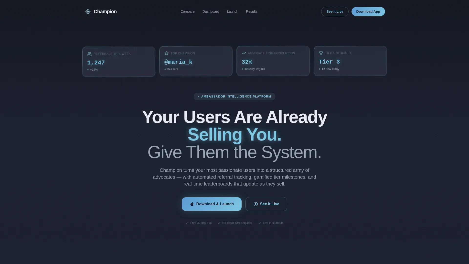 Ambassador Program Landing Page Template