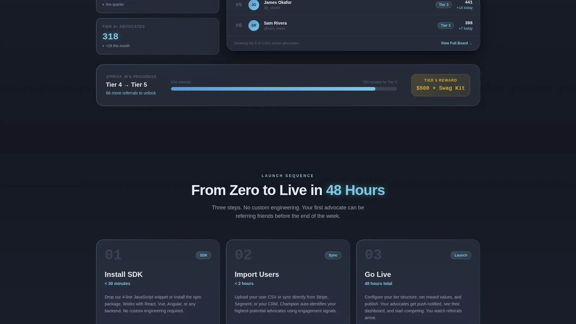 Ambassador Program Landing Page Template