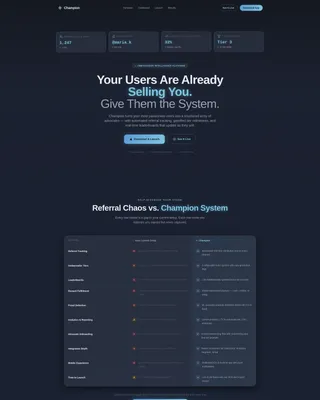 Ambassador Program Landing Page Template