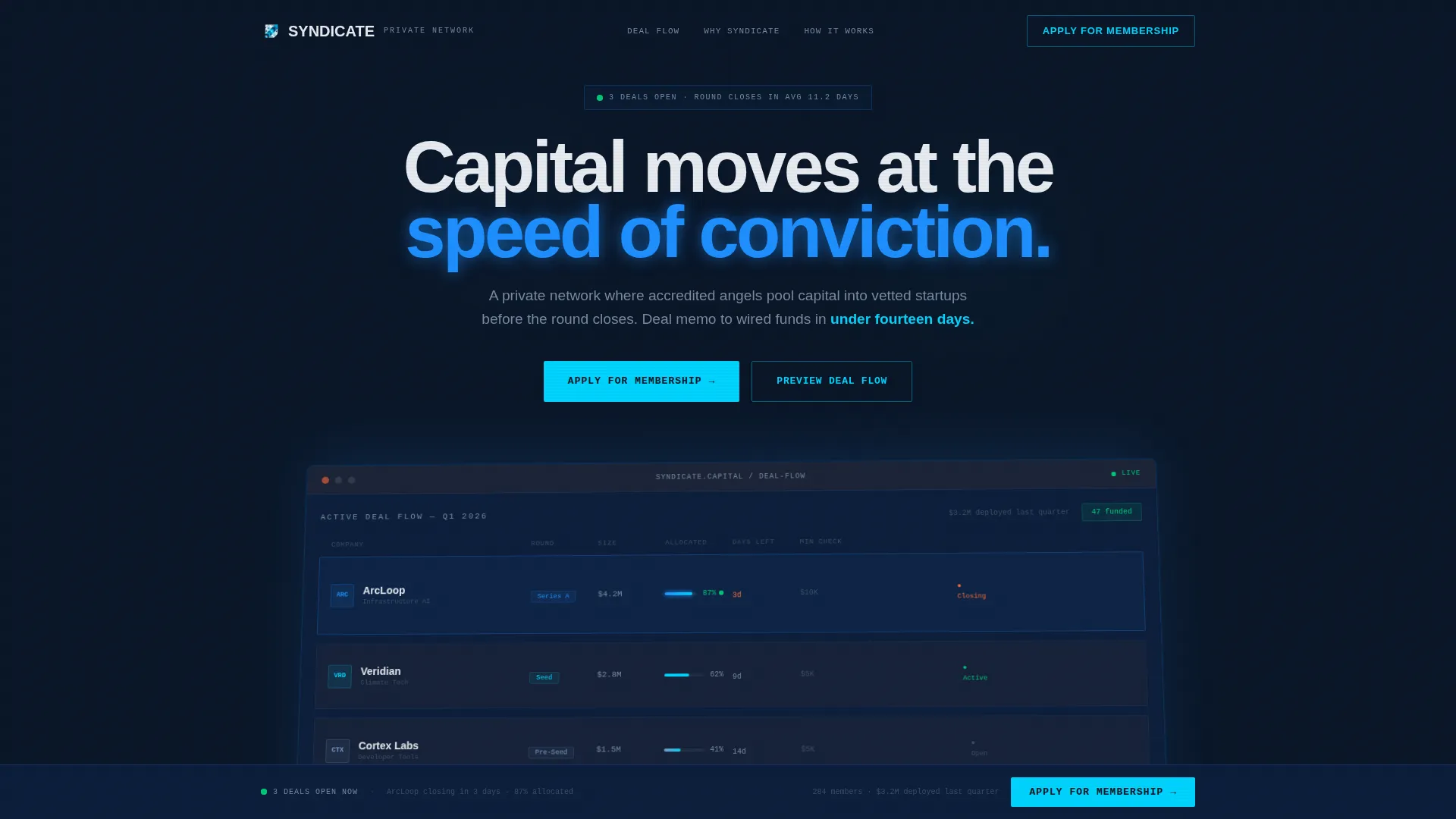 Angel Network Landing Page Template