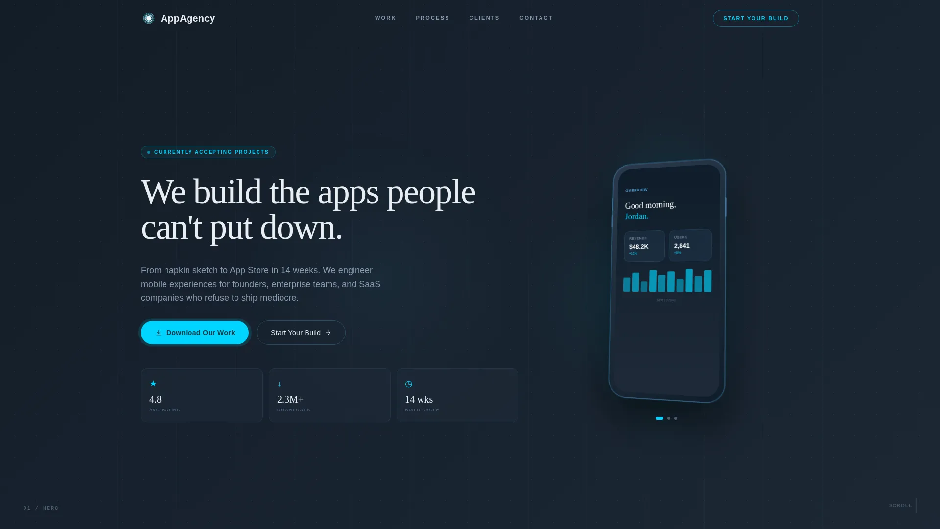 App Development Agency Landing Page Template