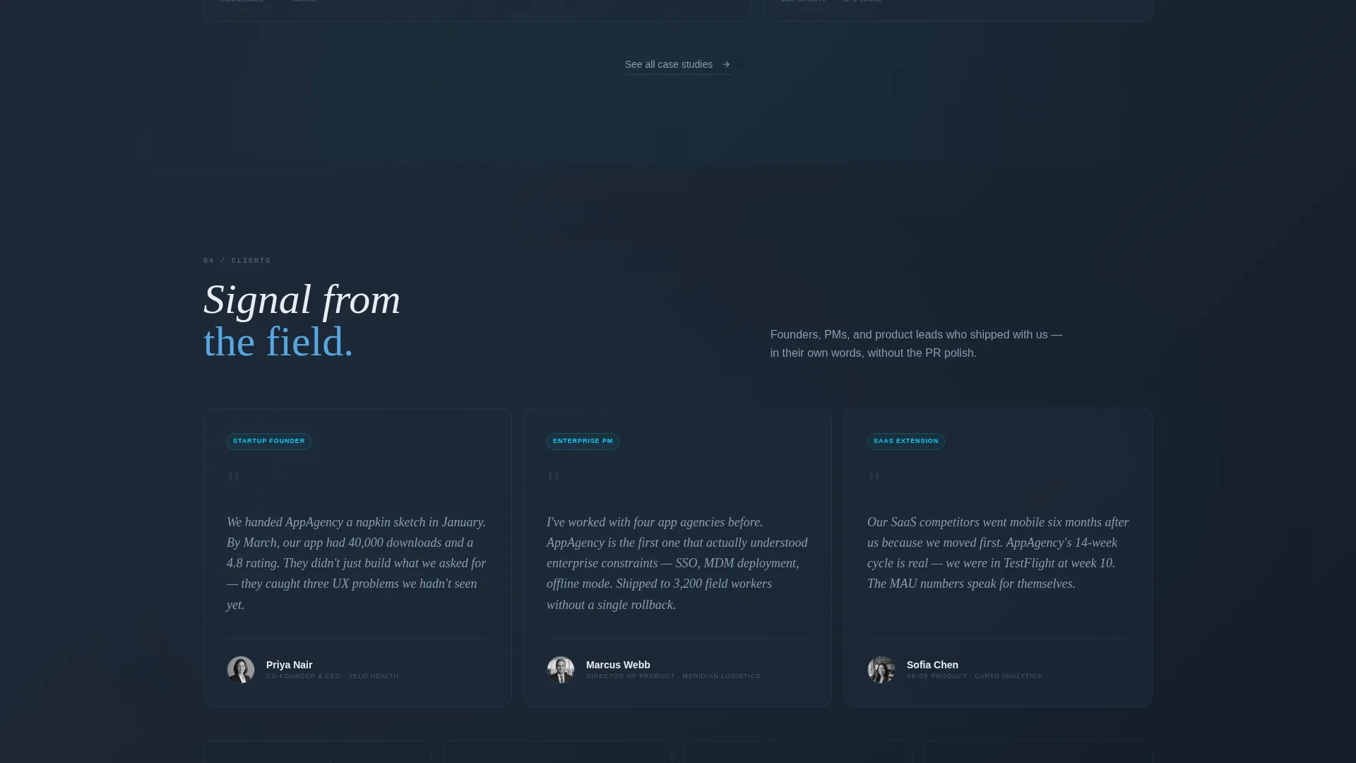 App Development Agency Landing Page Template