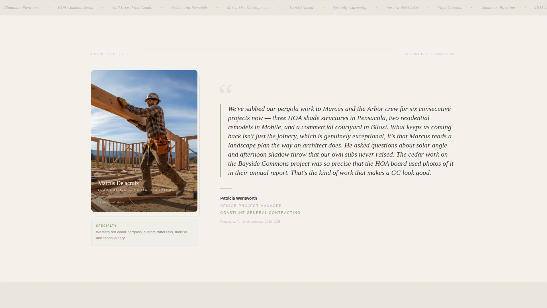 Pergola Builder Review & Referral Partner Landing Page