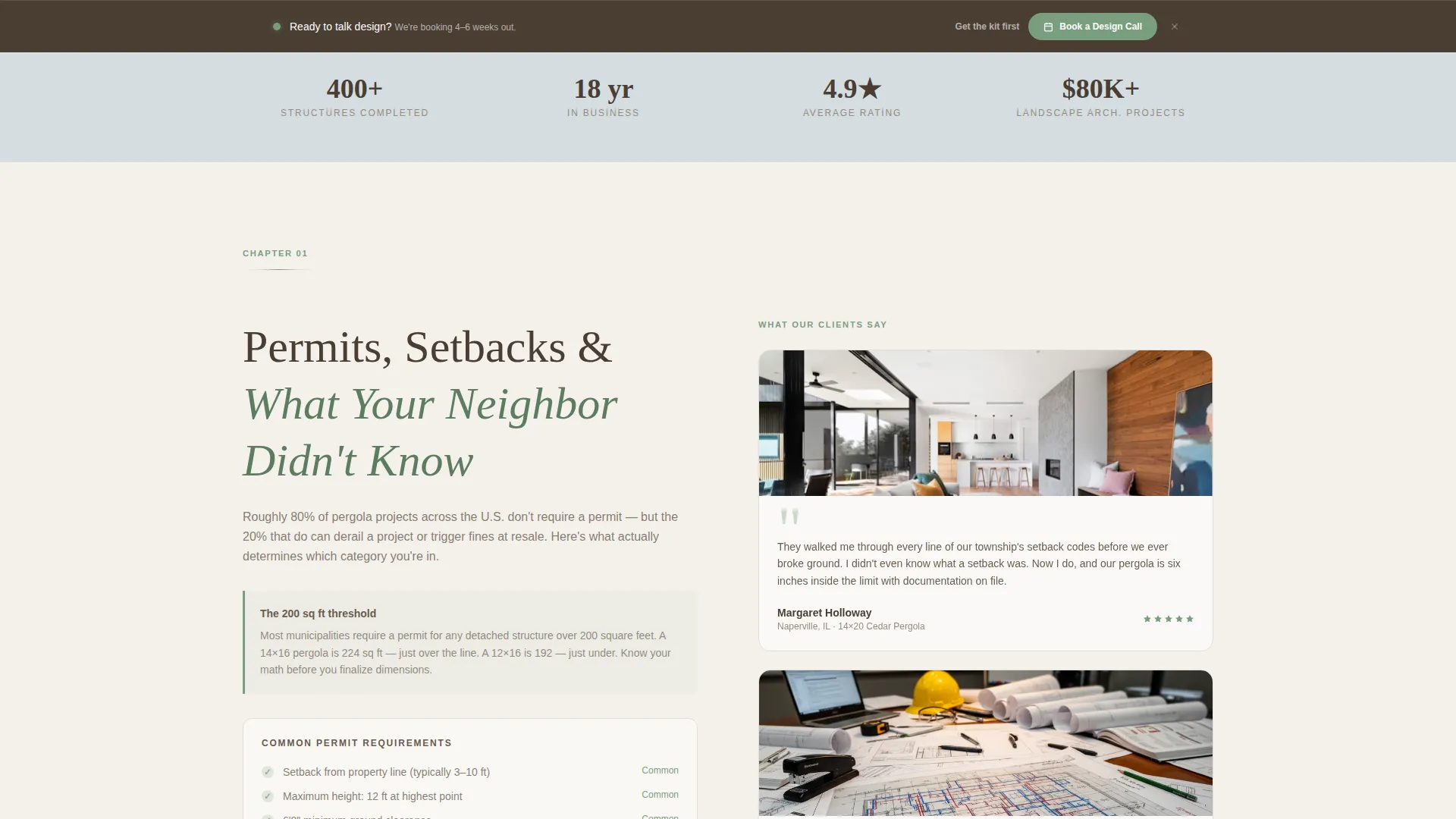 Gazebo & Pergola Builder Business Reviews Website Template