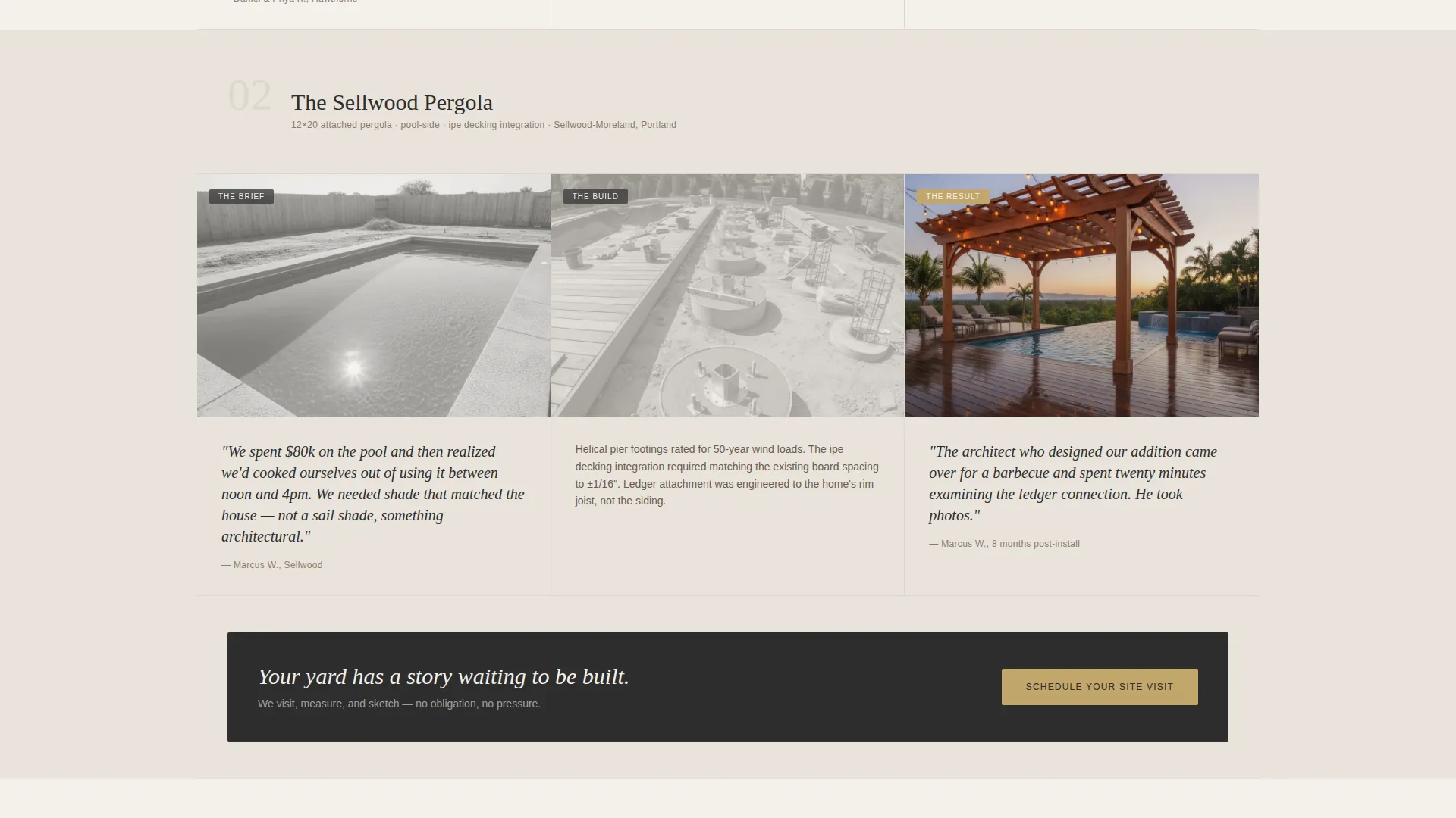 Pergola & Gazebo Builder Landing Page Template
