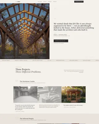 Pergola & Gazebo Builder Landing Page Template