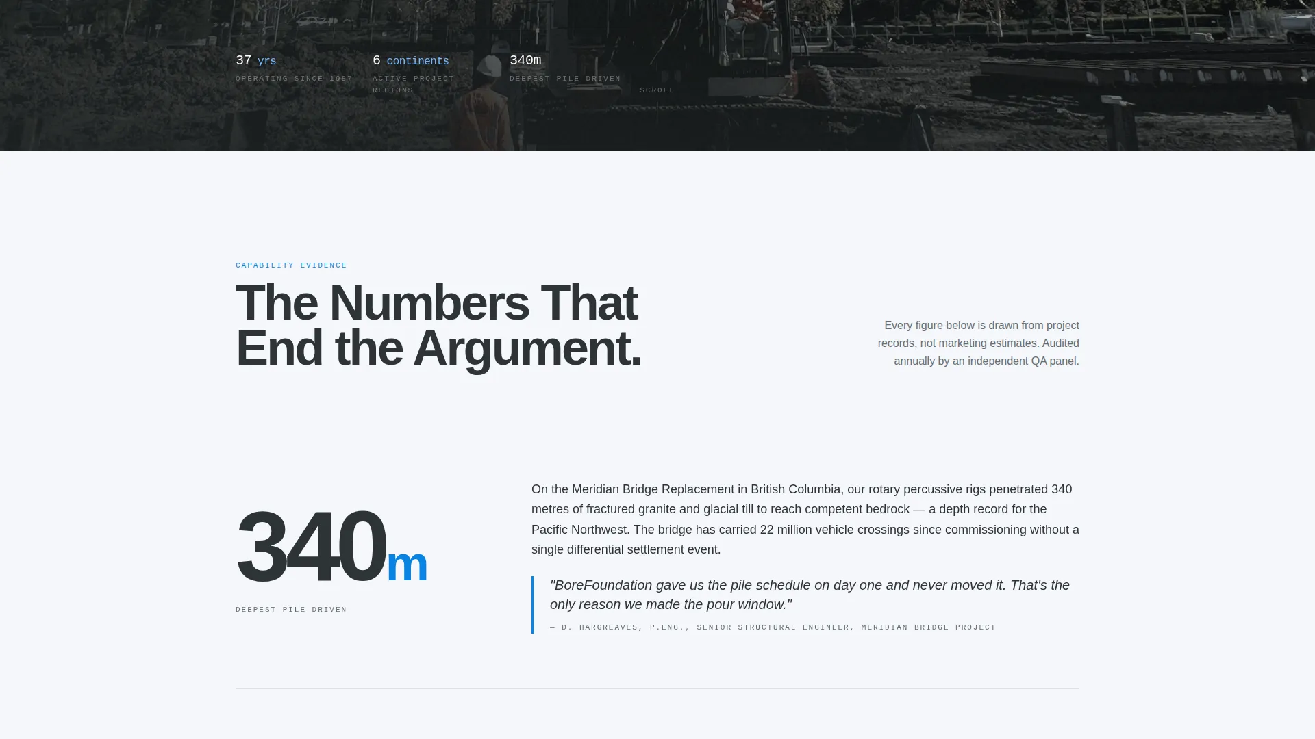 Geotechnical Engineering Landing Page Template