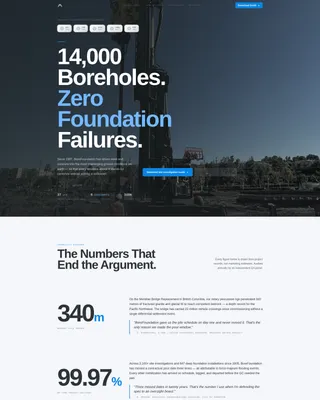 Geotechnical Engineering Landing Page Template