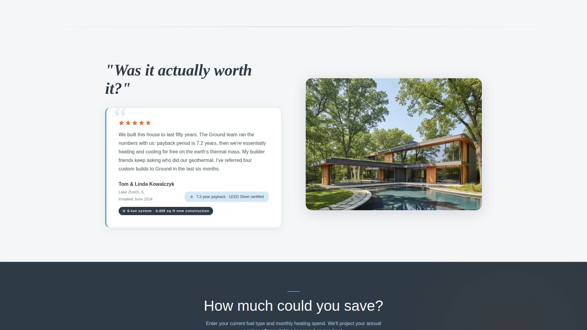 Installer Review Landing Page Template