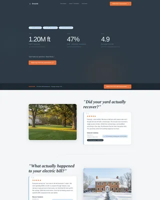 Installer Review Landing Page Template