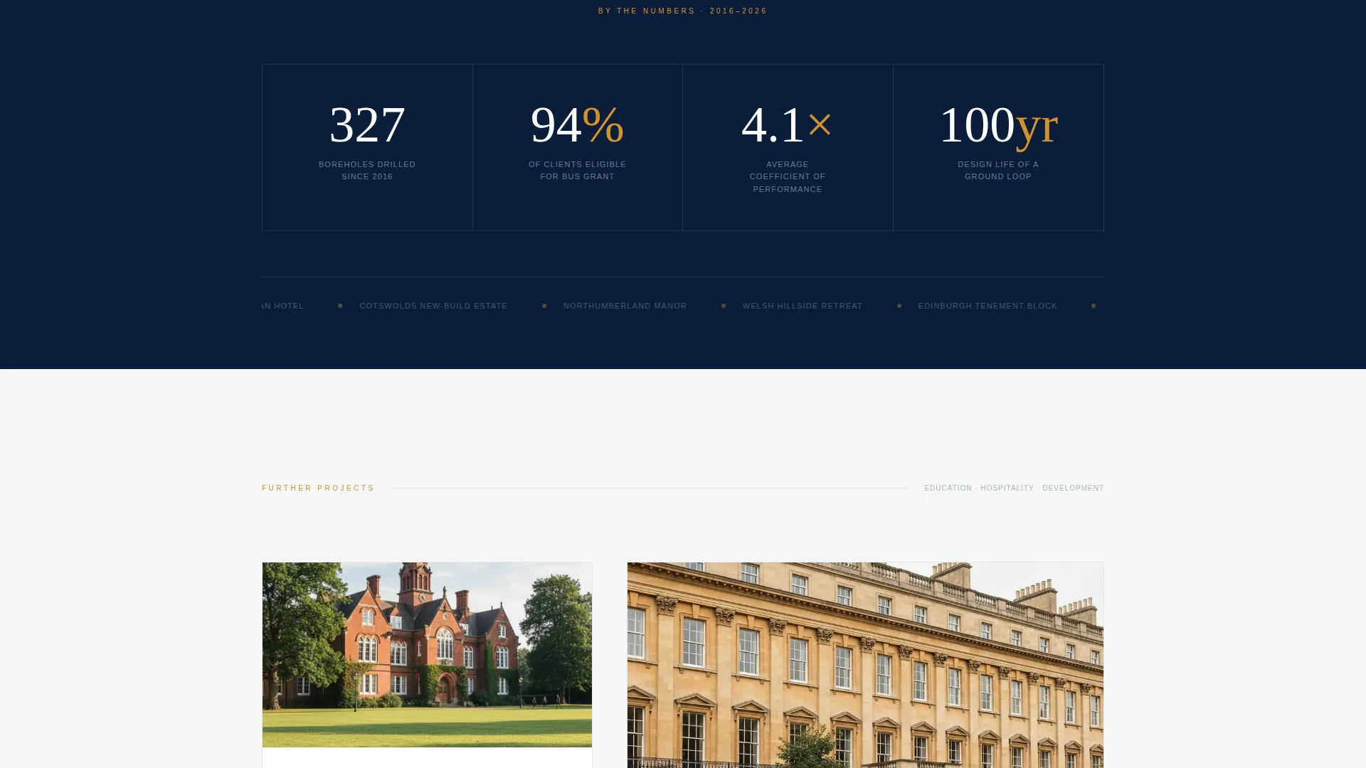 Geothermal Installer Business Booking Website Template