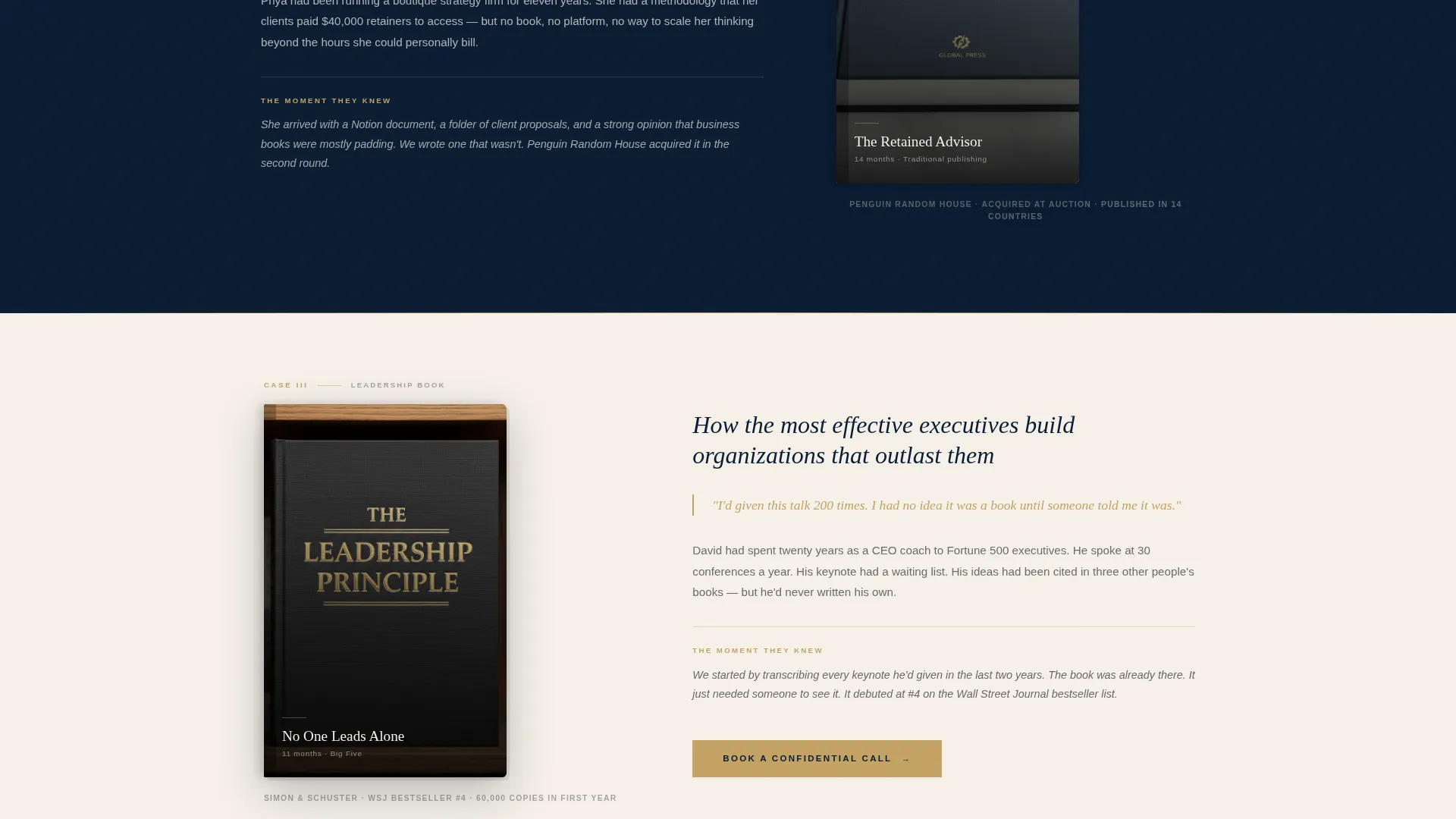 Ghostwriter Booking Website Template