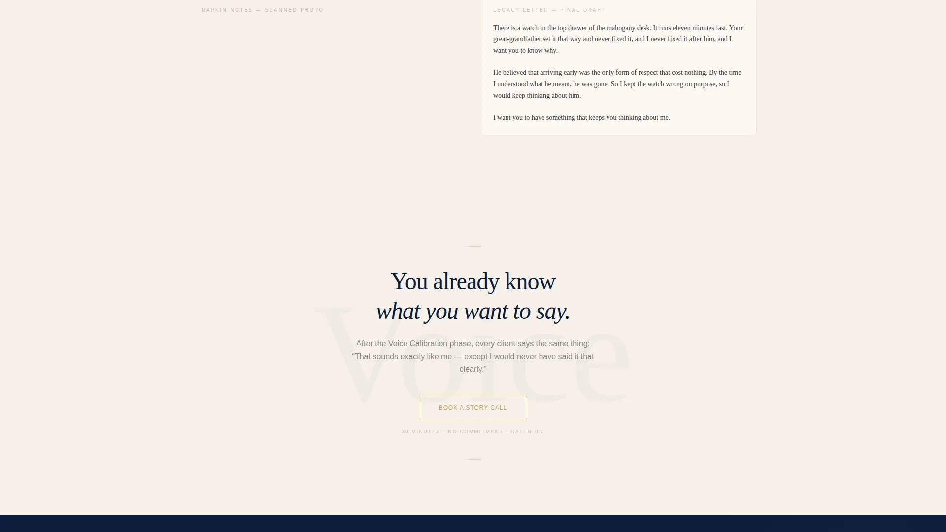 Ghostwriter Landing Page Template for Solo Studios