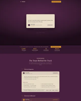 Mobile Golf Cart Mechanic Fleet Landing Page