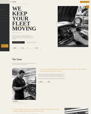 Golf Cart Mechanic Landing Page Template