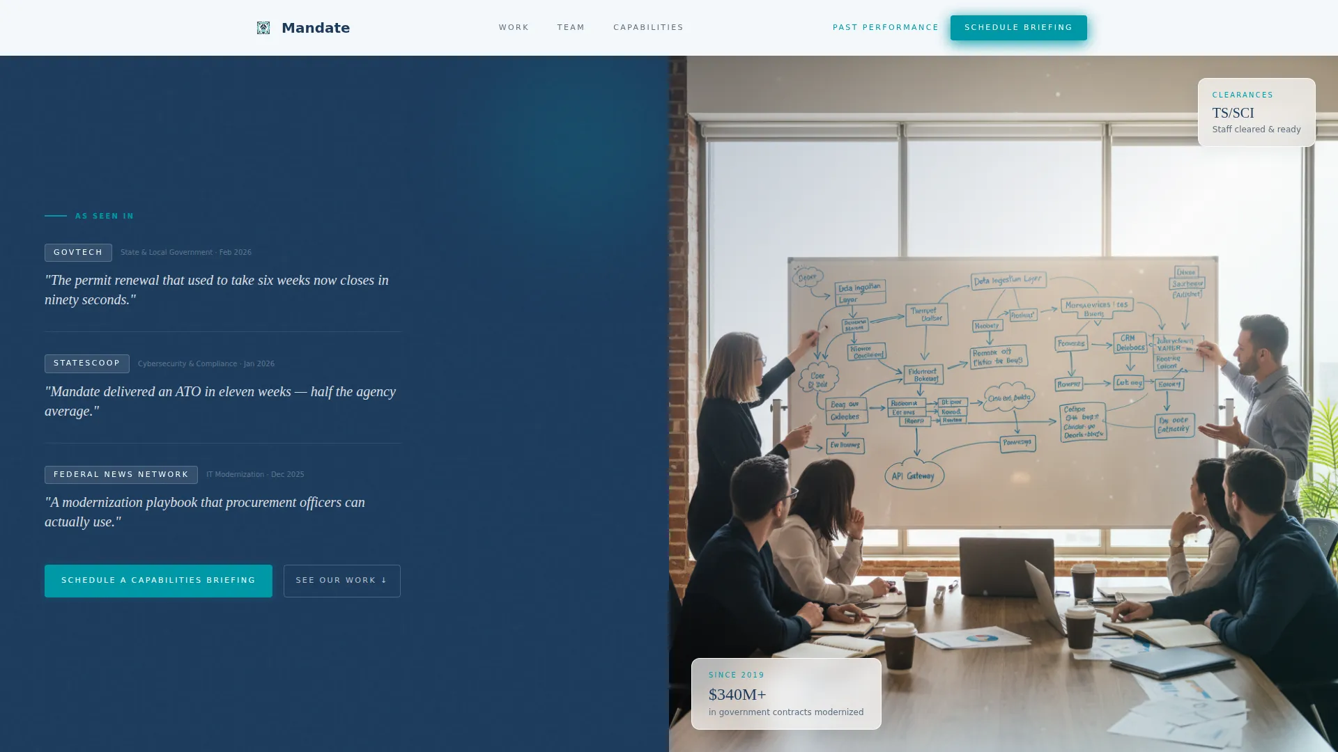 Government Consulting Landing Page Template