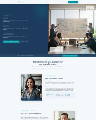 Government Consulting Landing Page Template