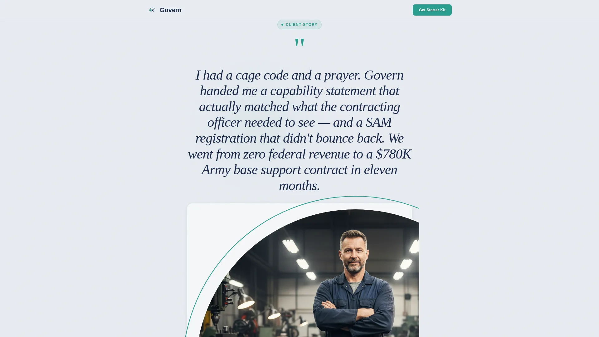 Government Consulting Landing Page Template