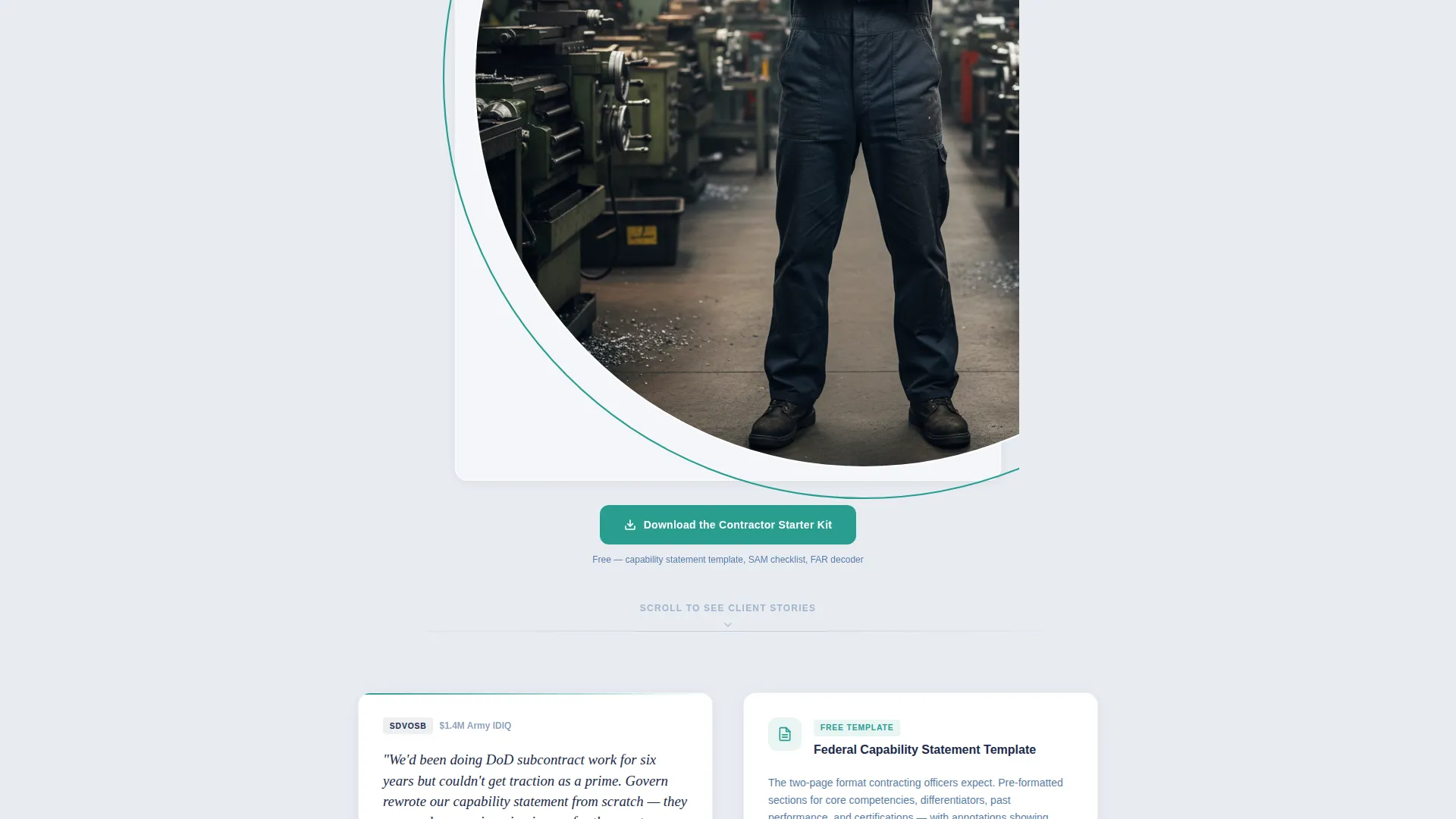 Government Consulting Landing Page Template