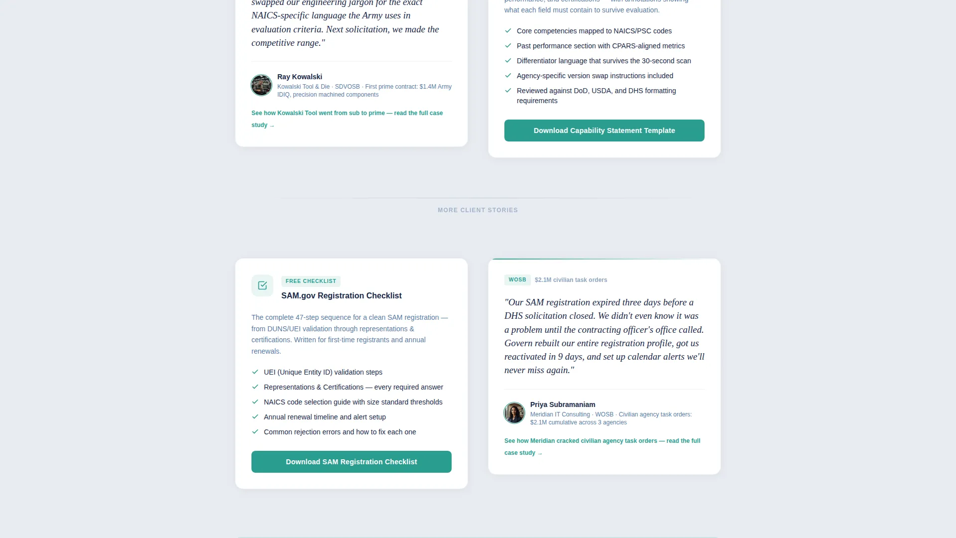 Government Consulting Landing Page Template