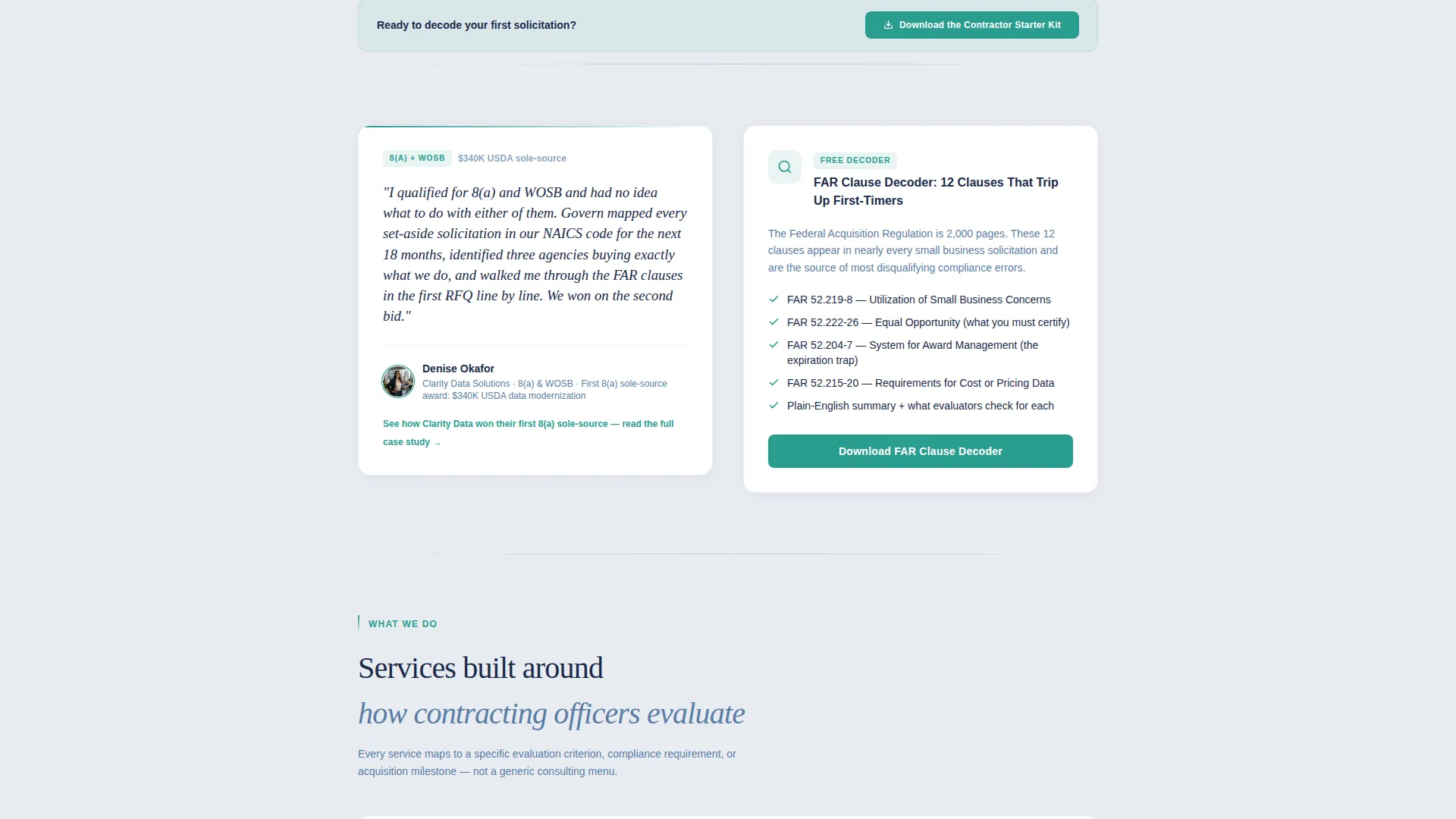 Government Consulting Landing Page Template