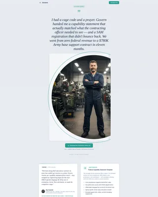 Government Consulting Landing Page Template