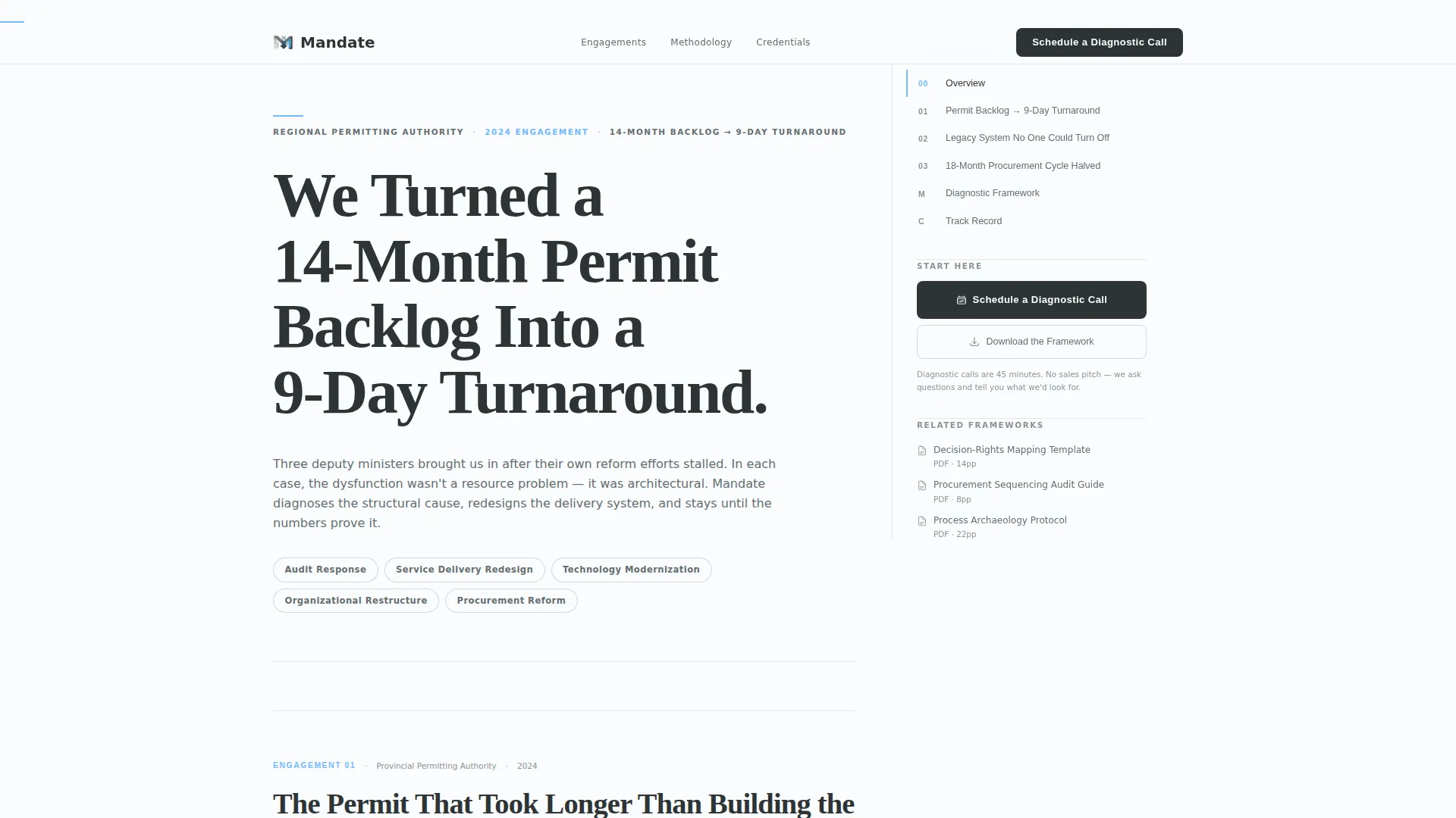Government Consulting Landing Page Template