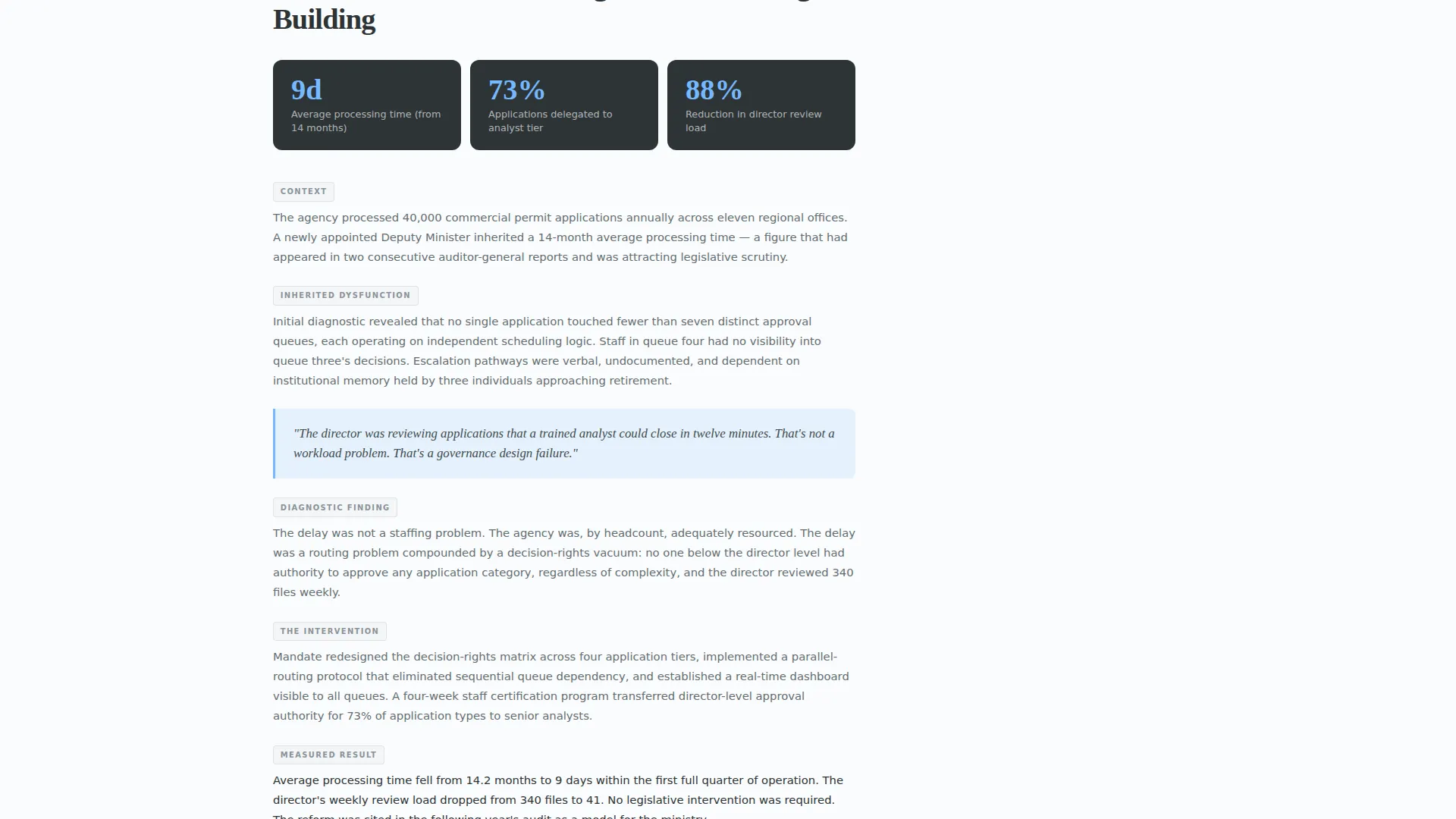 Government Consulting Landing Page Template
