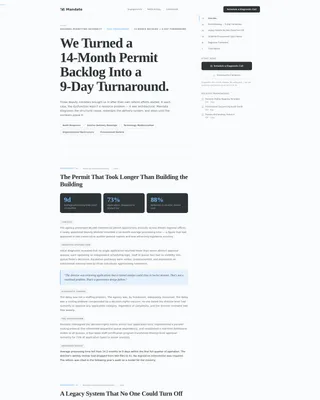 Government Consulting Landing Page Template