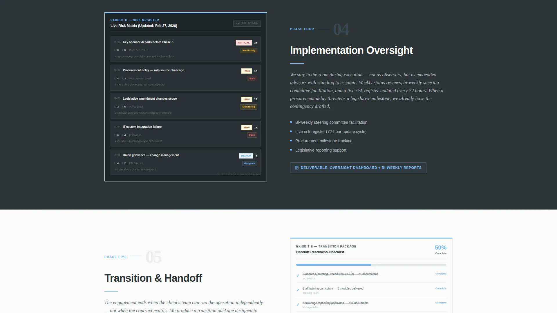 Government Consulting Landing Page Template